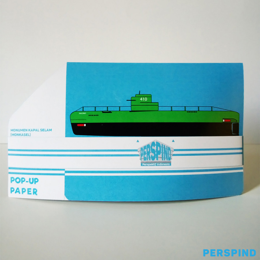 Pop Up Paper Monumen Kapal Selam Surabaya