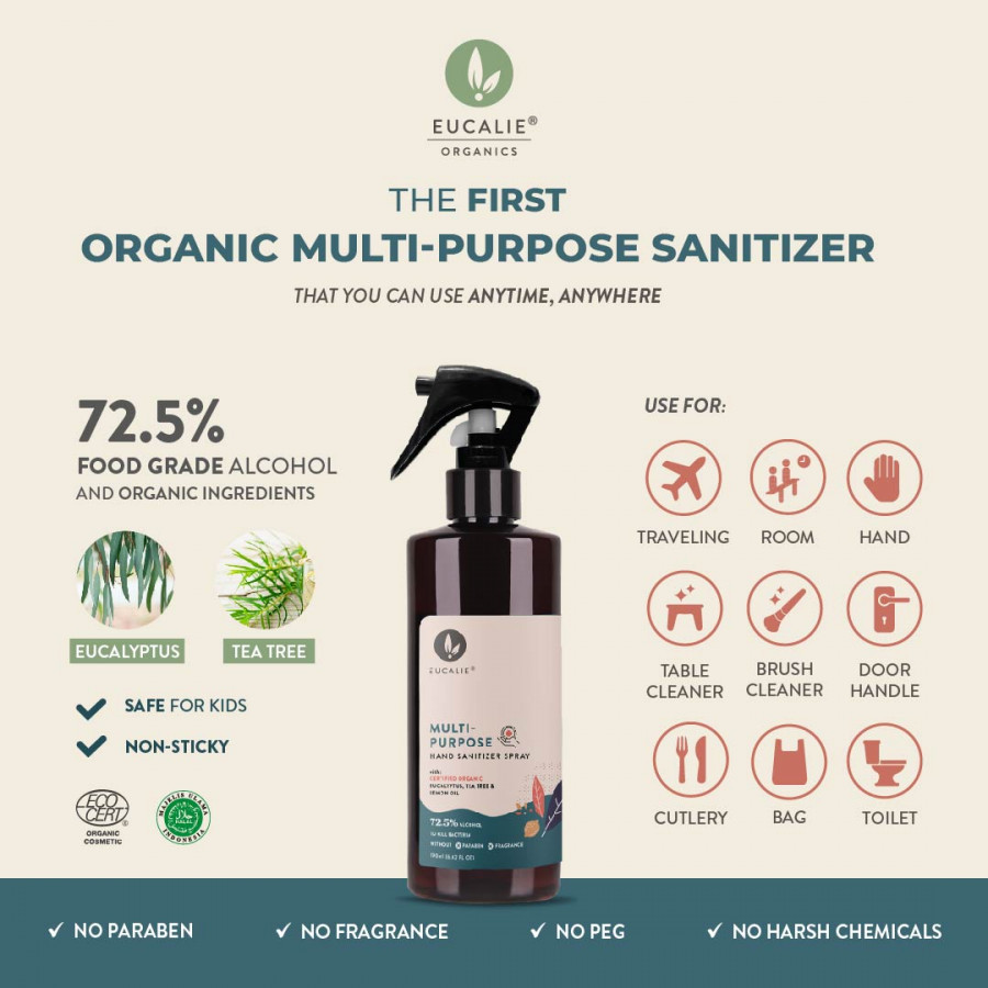 Eucalie Organic Multi-Purpose Sanitizer Spray