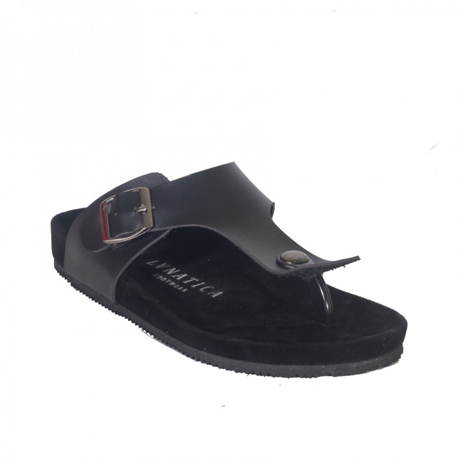 Lvnatica Footwear Lexon Full Black | Sendal Jepit Pria Casual