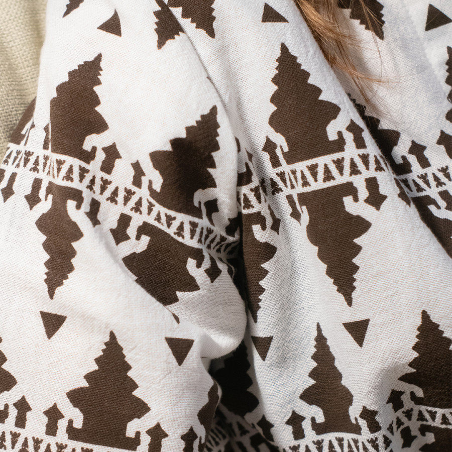 Dress Sanctum V Neck - Cokelat Tua