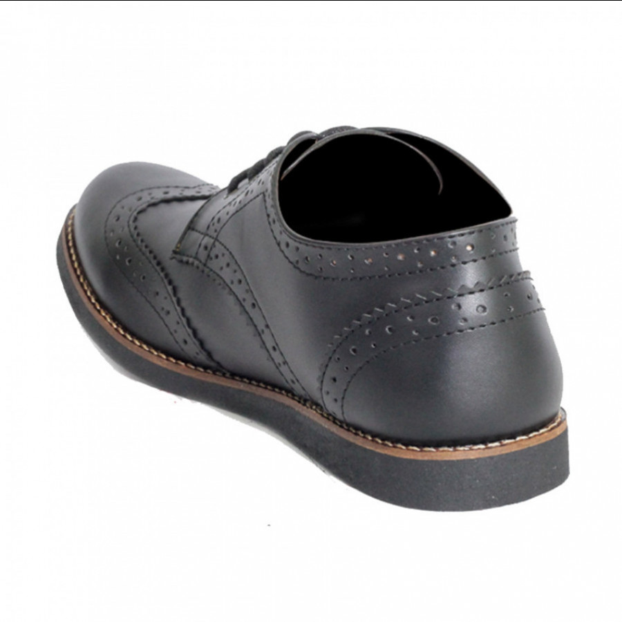 Lvnatica Sepatu Pria Pantofel Alpha Black Formal Shoes