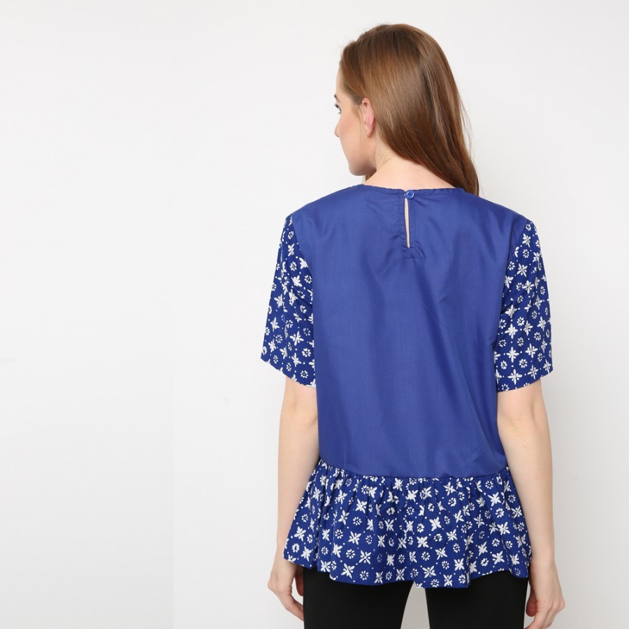 Batik Dirga Himalia Atasan Wanita / Blouse Batik - Blue