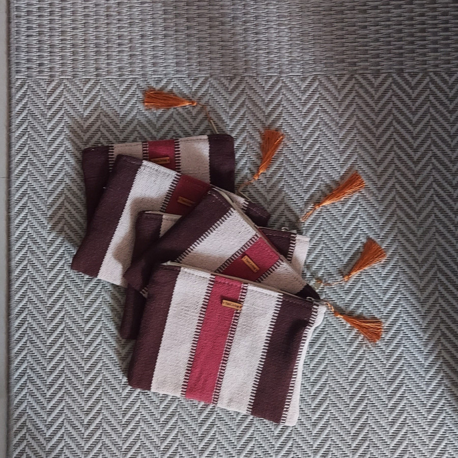Stripe Woven Purse