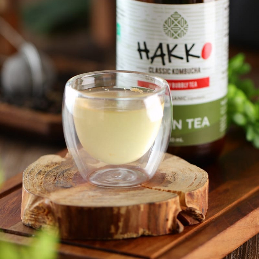 Hakko Kombucha Green Tea / Teh Hijau 330 mL