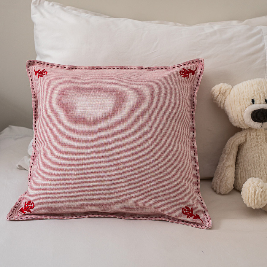 Cushion Cover Stripe Sedap Malem - Pink