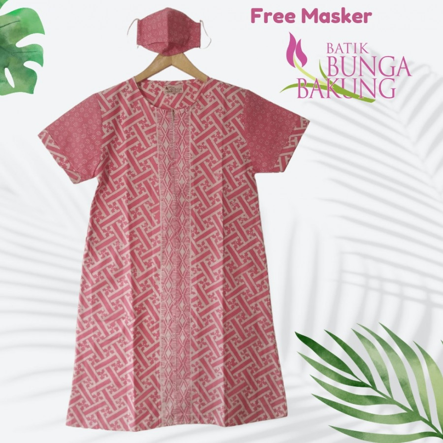 Dress Batik Cap RS Pink