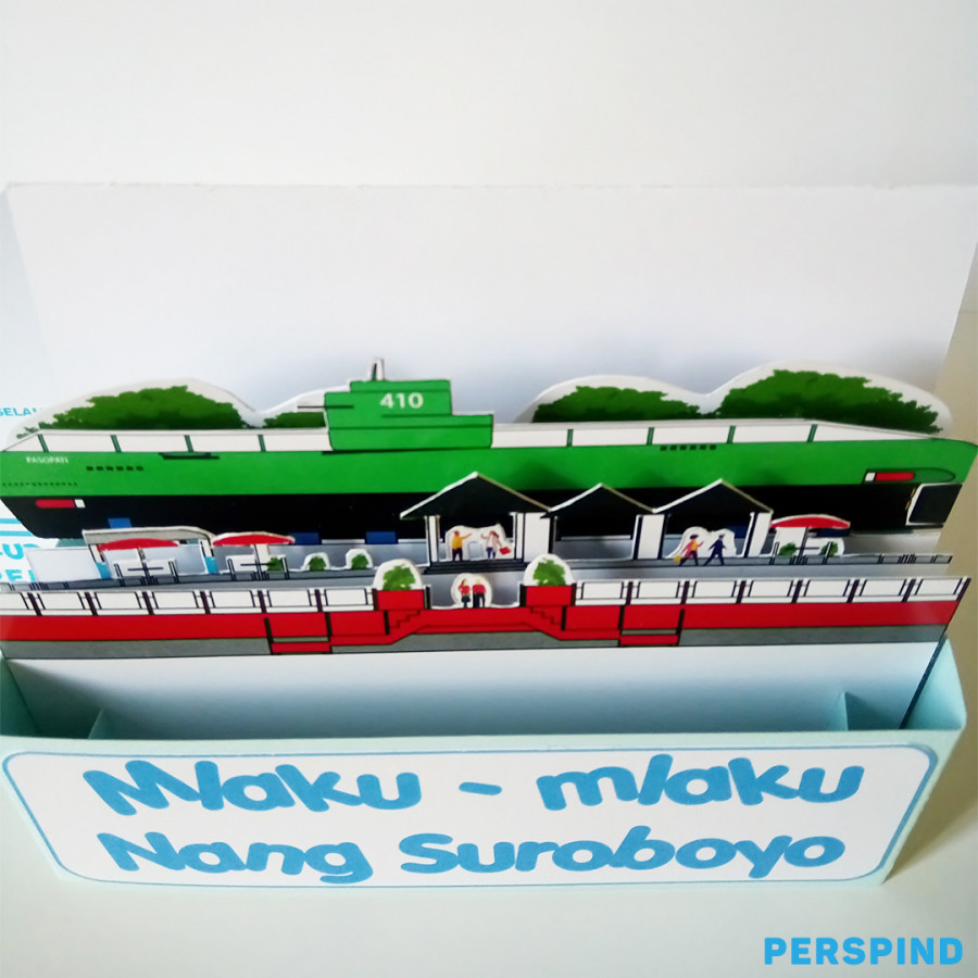 Pop Up Paper Monumen Kapal Selam Surabaya