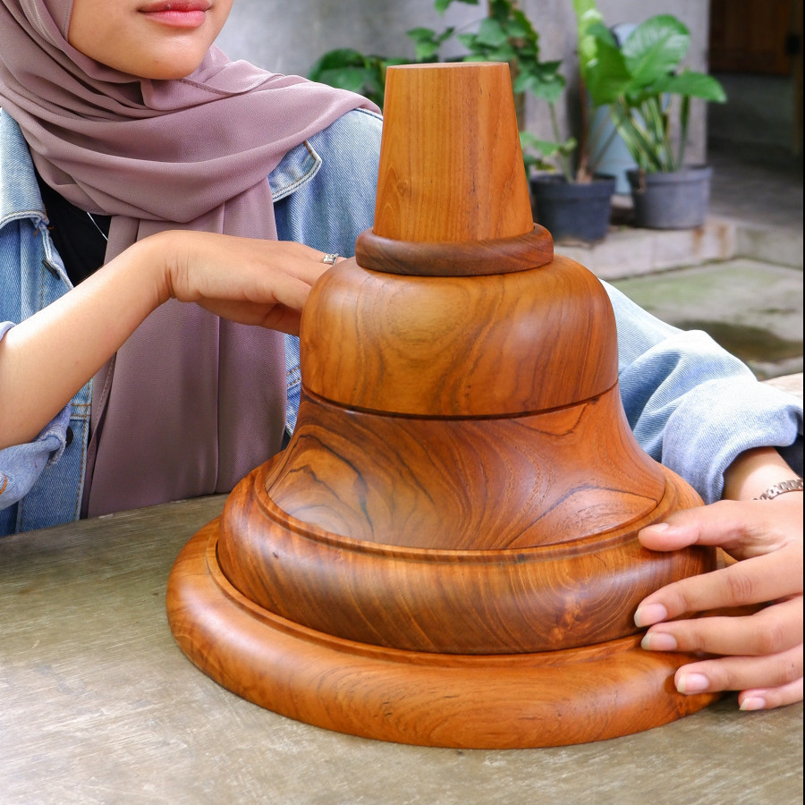 Wooden Set Stupa