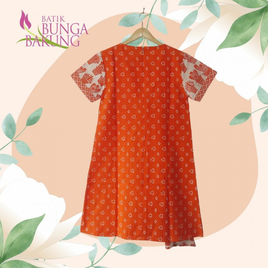 Dress Batik Layer Orange
