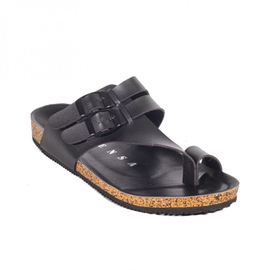 Alfaro Full Black | Zensa Footwear Sandal Jepit Pria Casual