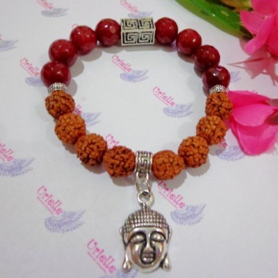 gelang-rudraksha-aa24-batu-red-carnelian-app-buddha